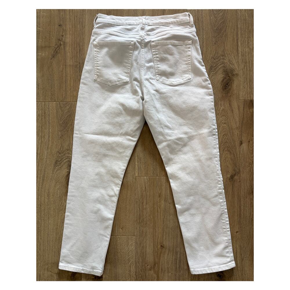 Everlane High Rise Straight White Jeans Women’s 28 Ankle Crop Minimalist - Picture 3 of 4